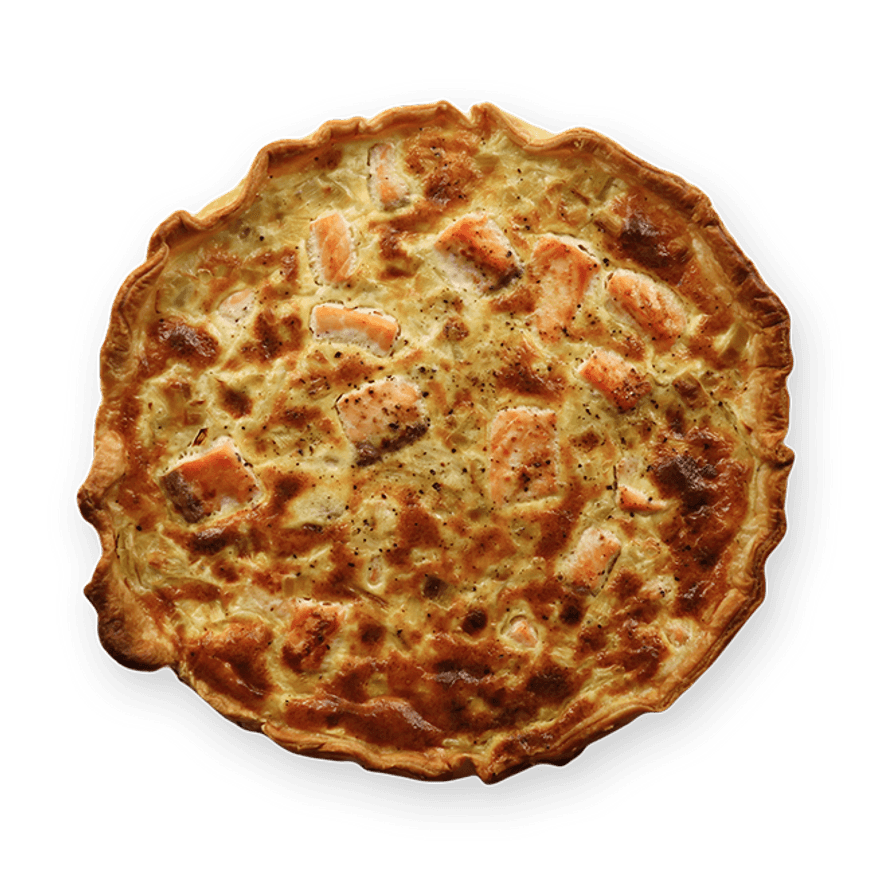 Quiche saumon poireau