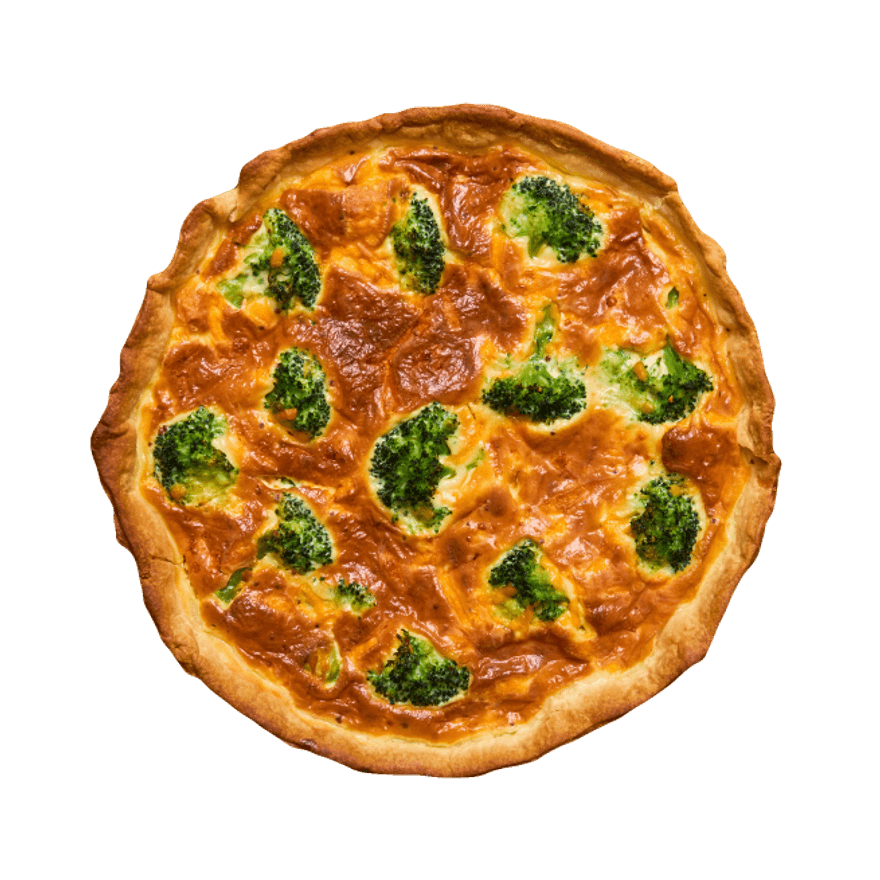 Quiche aux brocolis & cheddar