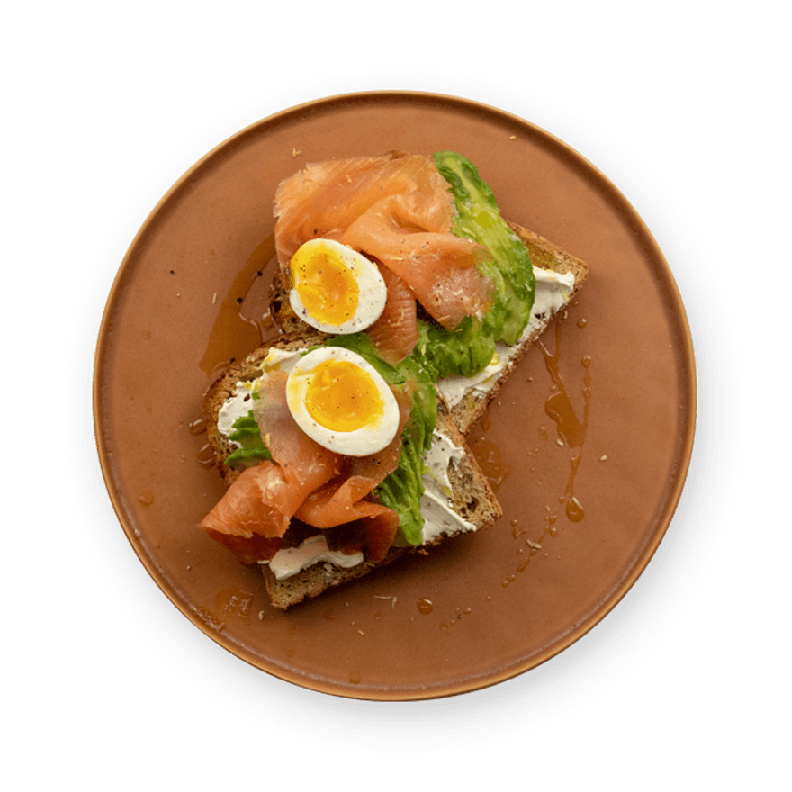 Salmon avocado toast