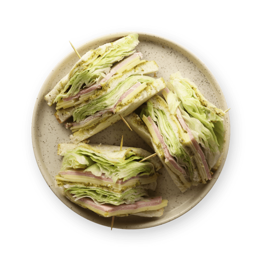 Jow - Recette : Club sandwich au pesto