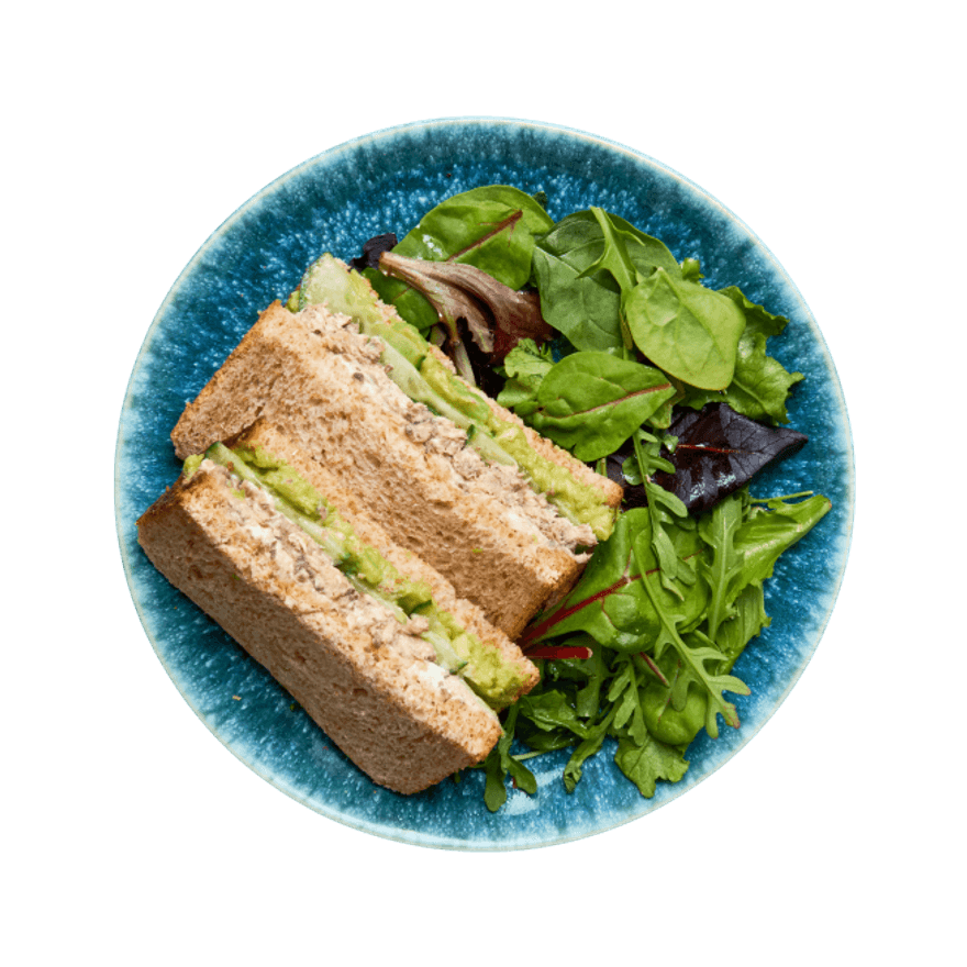 Sandwich aux rillettes de sardines & concombre
