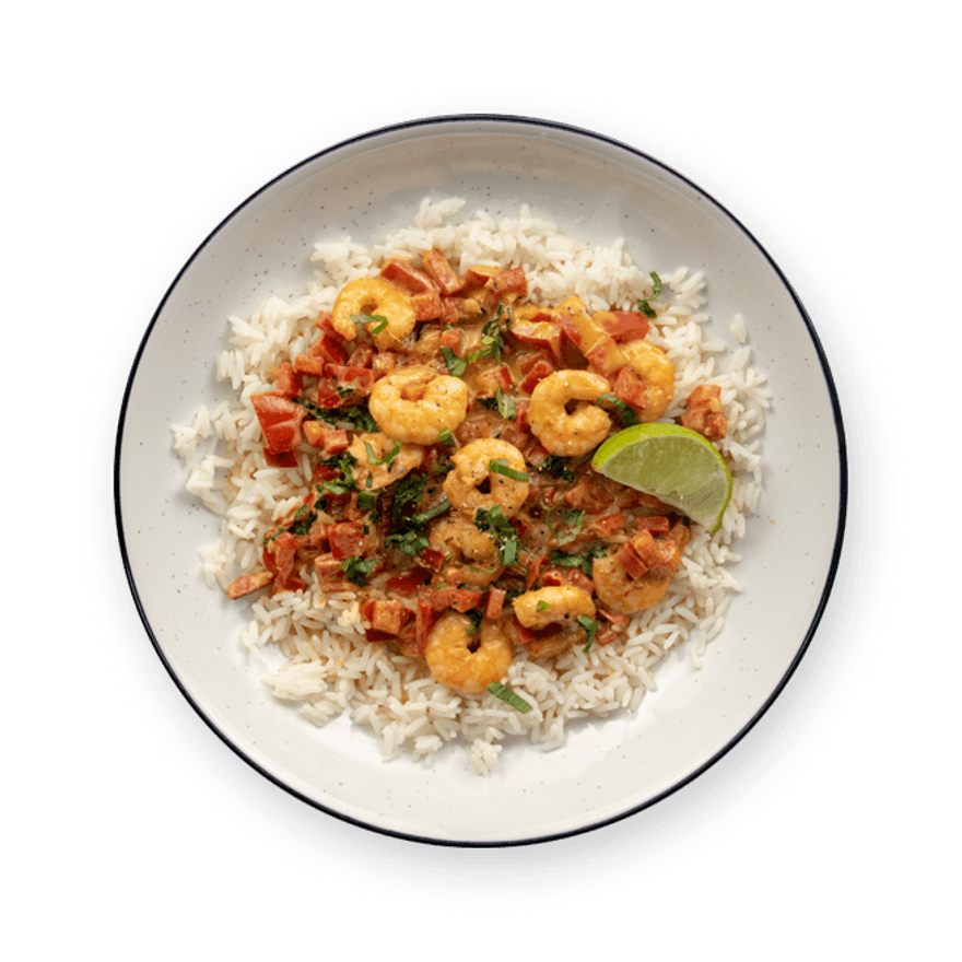 Curry de crevettes