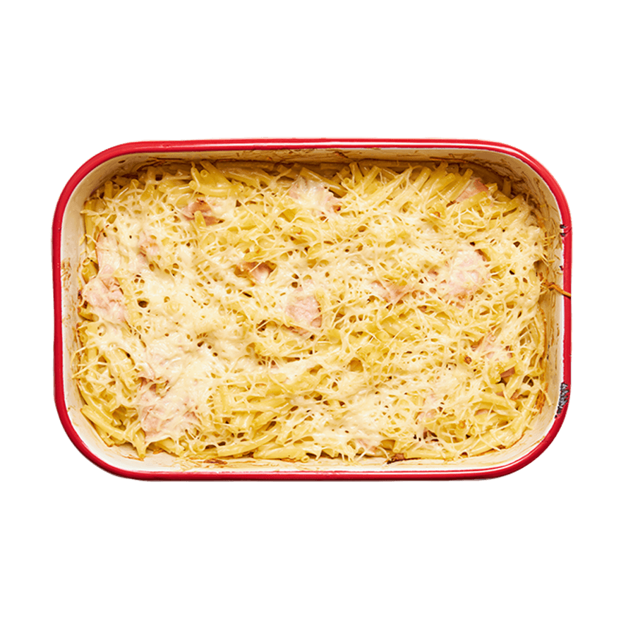 Gratin de pâtes au blanc de poulet