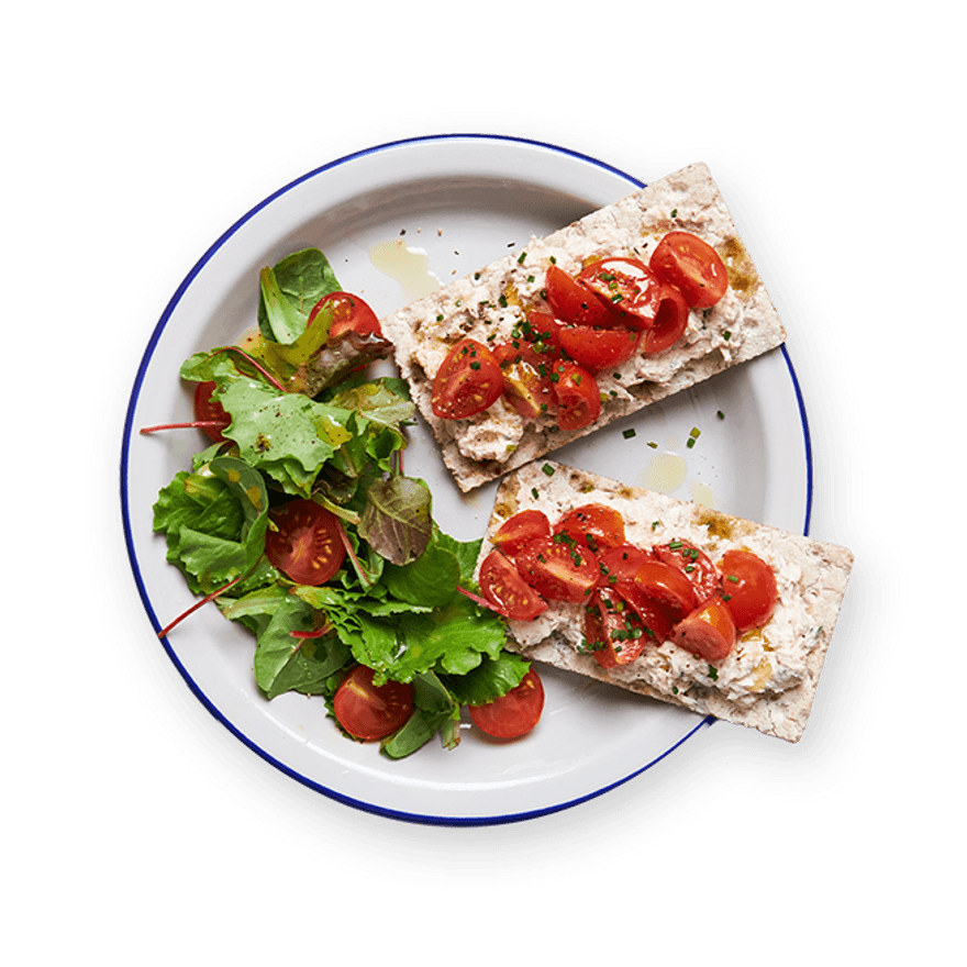 Tartines rillette de thon & tomates cerises