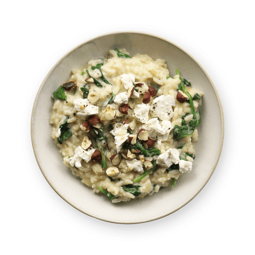 Risotto épinards & chèvre