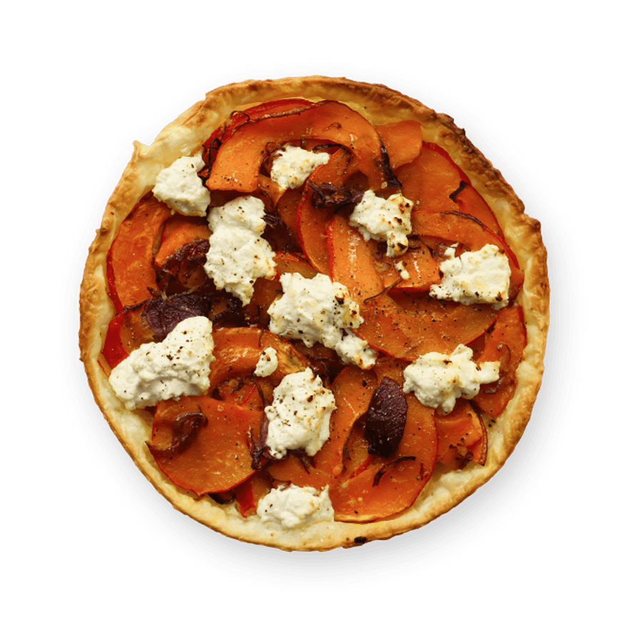 Squash & Goat Cheese Tart