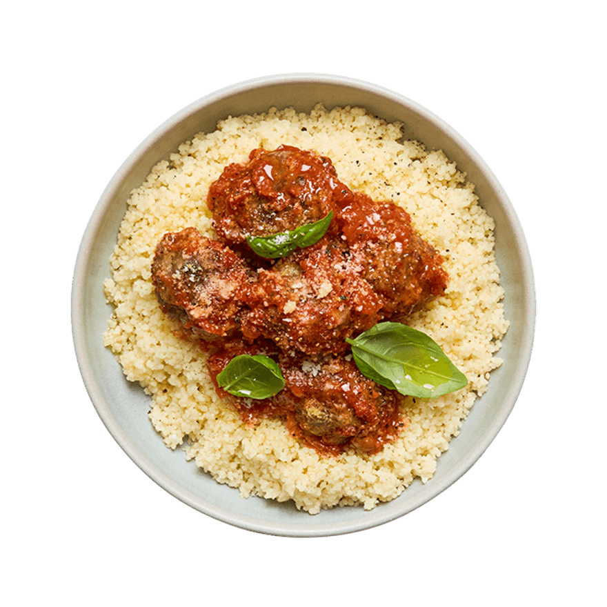 Boulettes à la tomate & semoule