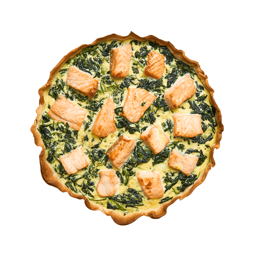 Quiche au saumon & épinards