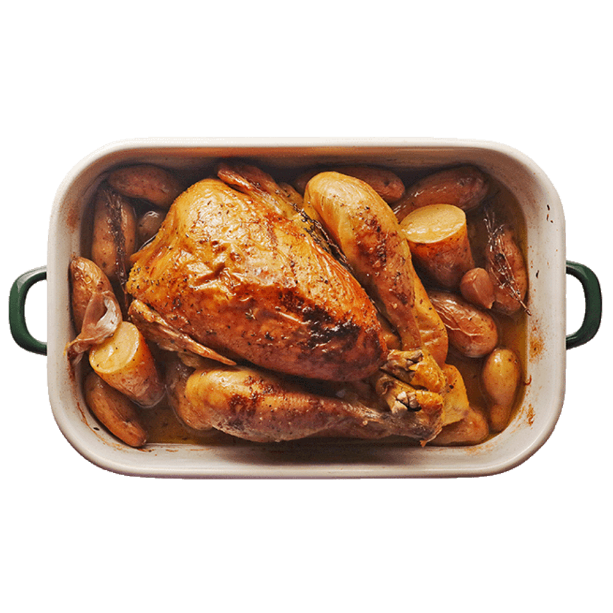 Poulet rôti & pomme de terre