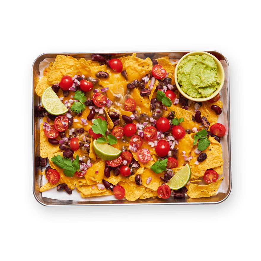 Veggie Nachos with Guac