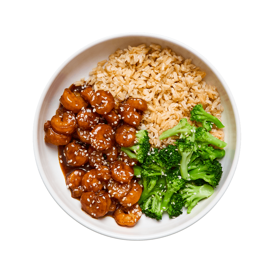 Garlic Teriyaki Shrimp with Rice