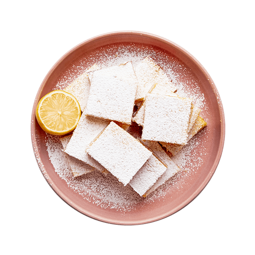 Carrés de shortbread au citron