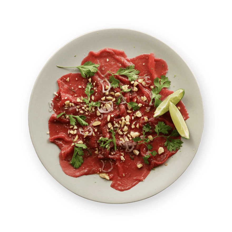 Carpaccio de bœuf à la thaï