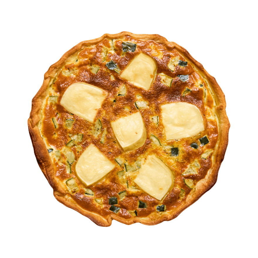 Quiche courgettes & Chaussée aux moines