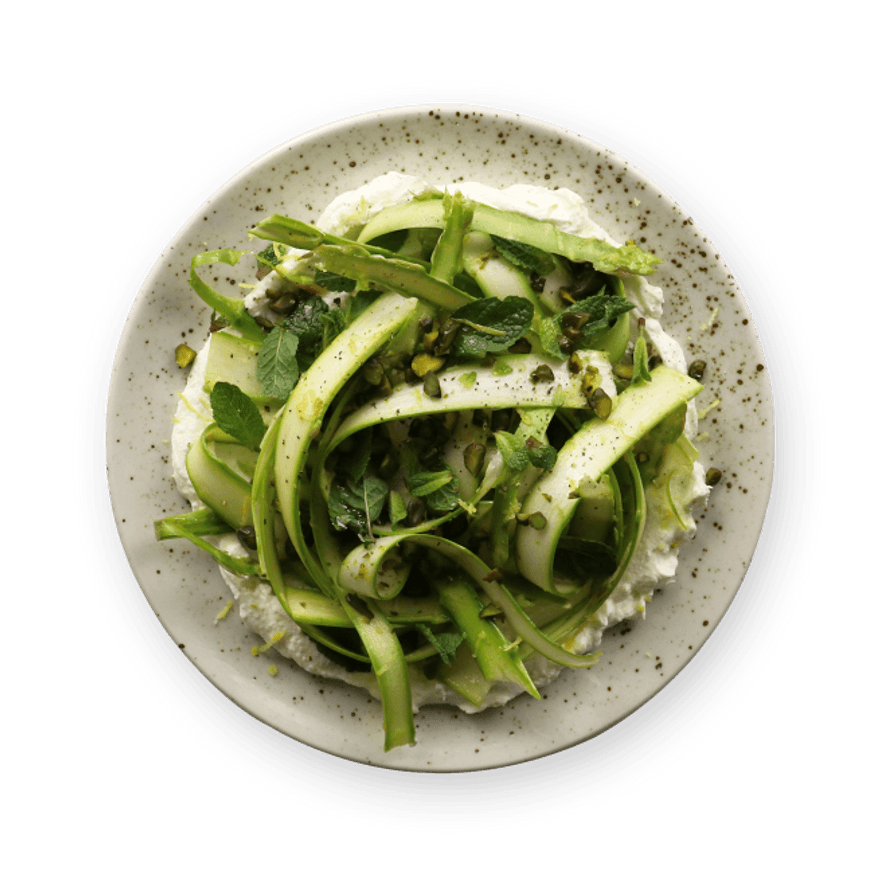 Asparagus, Ricotta & Pistachio Salad