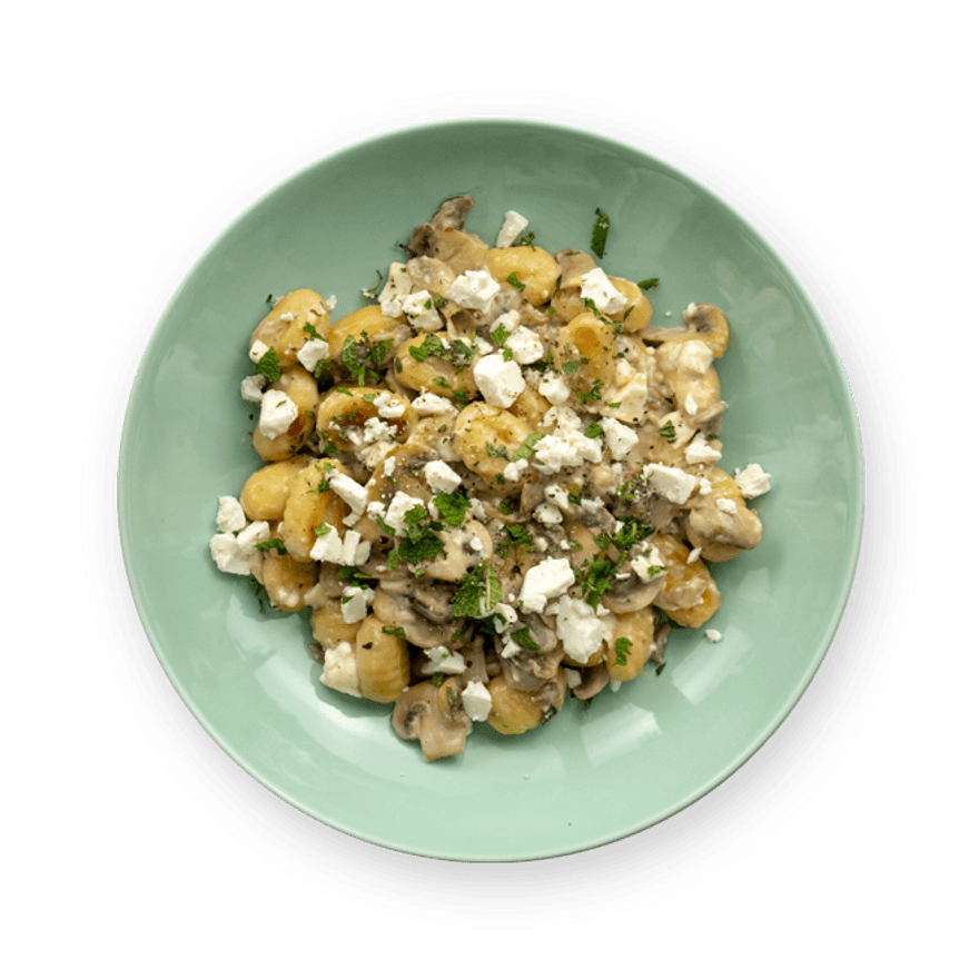 Gnocchi aux champignons & feta