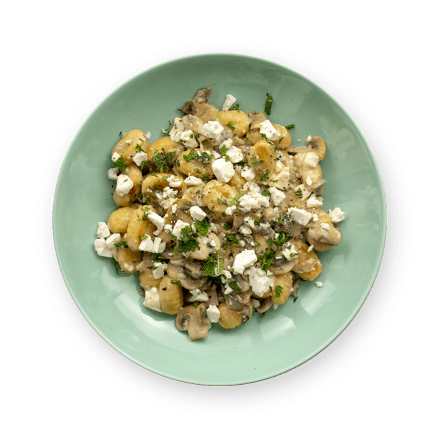 Gnocchis champignons feta