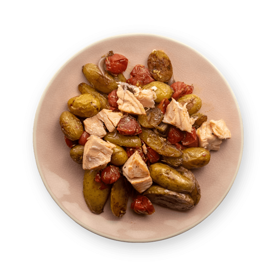 Saumon & légumes rôtis
