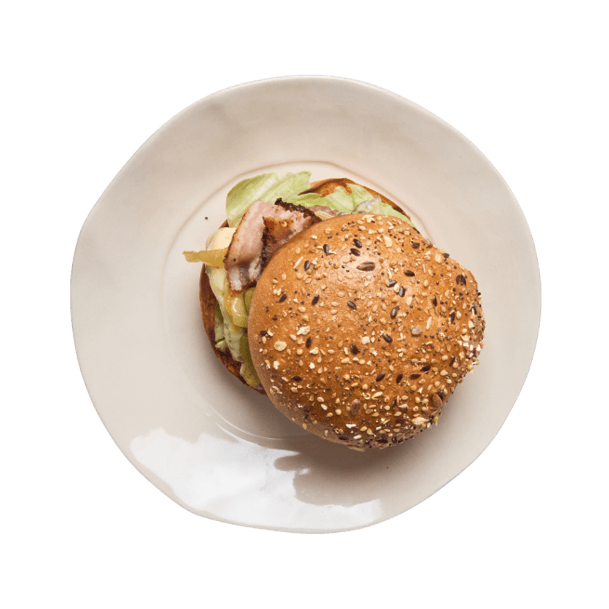 Cheeseburger au bleu & bacon