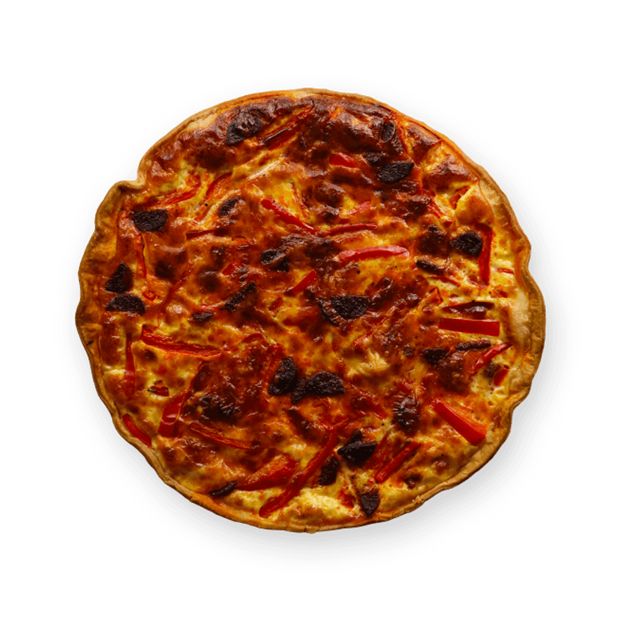 Quiche poivron & chorizo