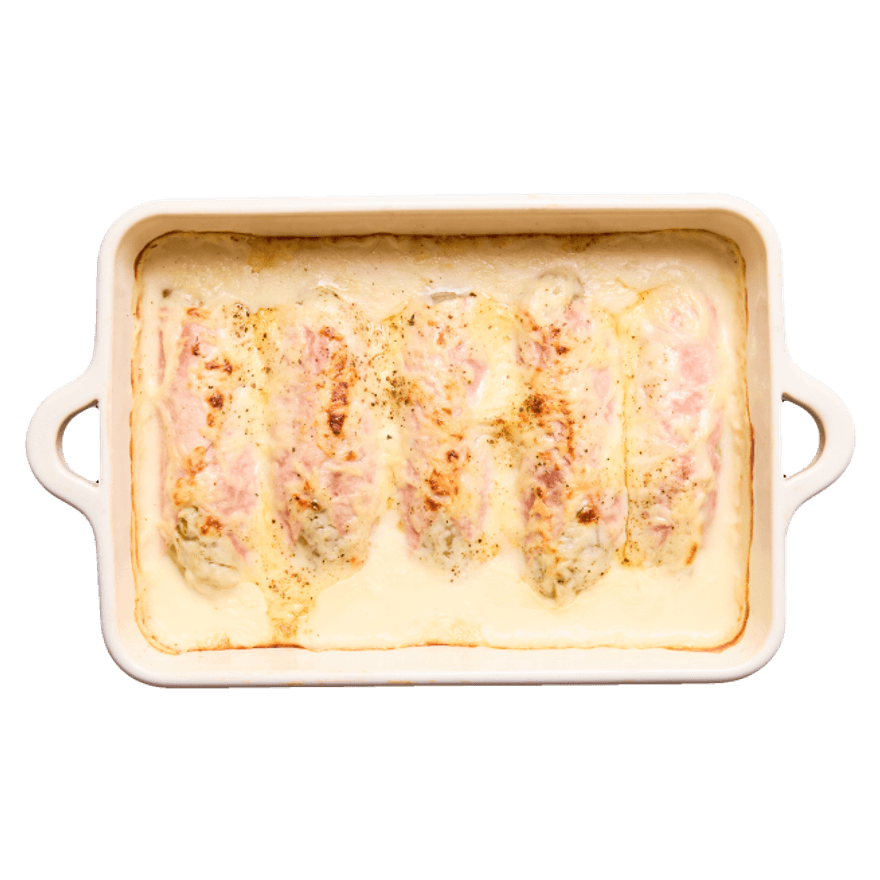 Gratin d'endives au jambon express