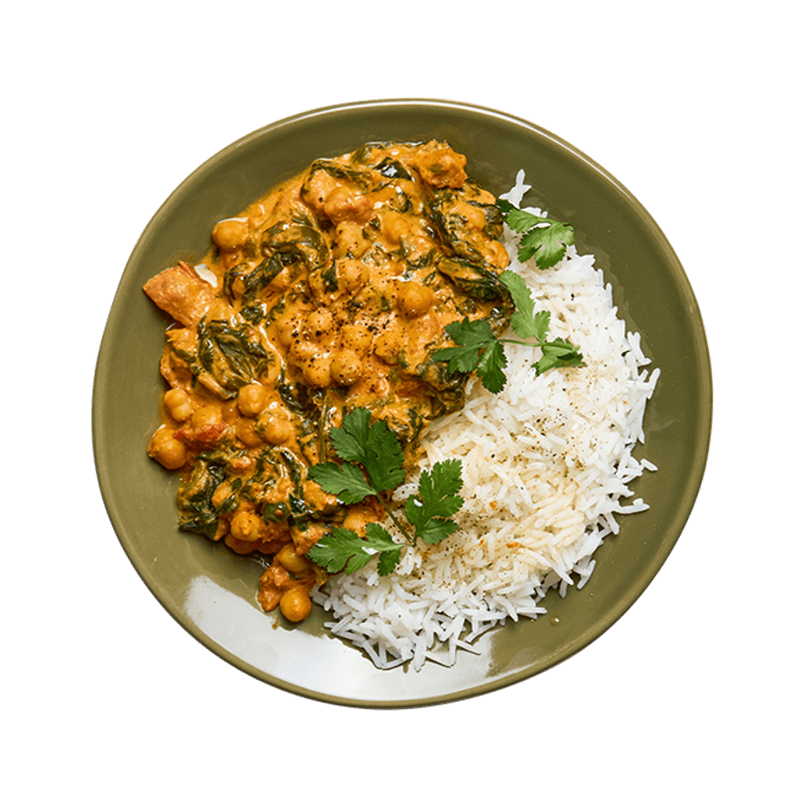 Curry de pois chiches coco cacahuètes