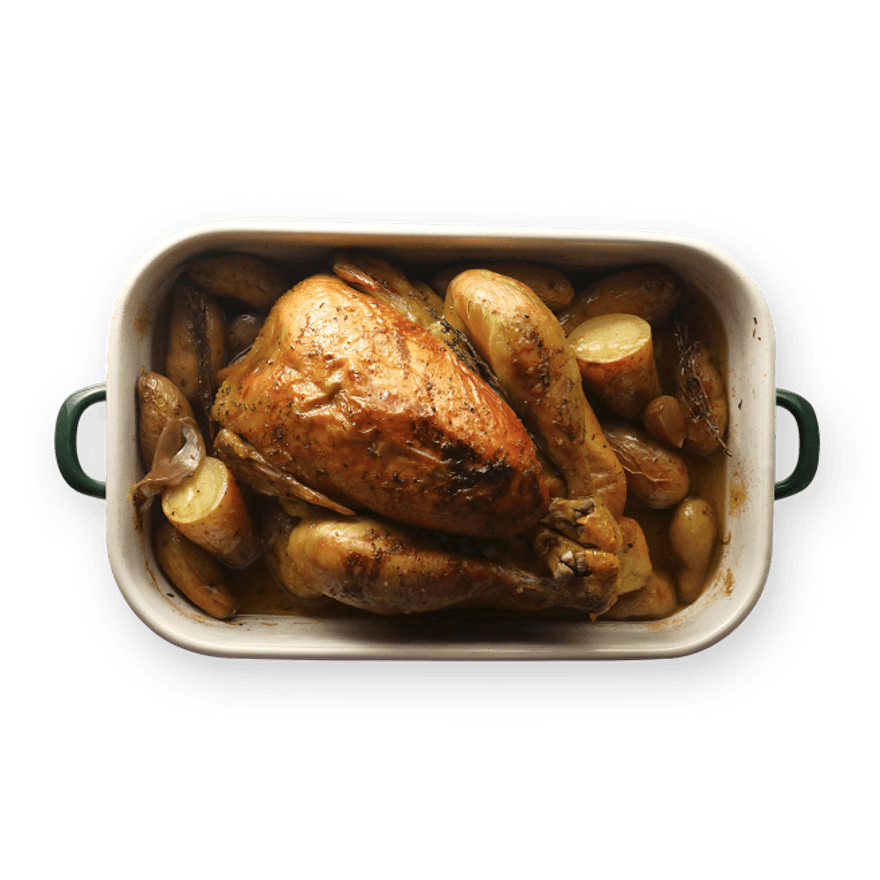 Roasted chicken & potatoes