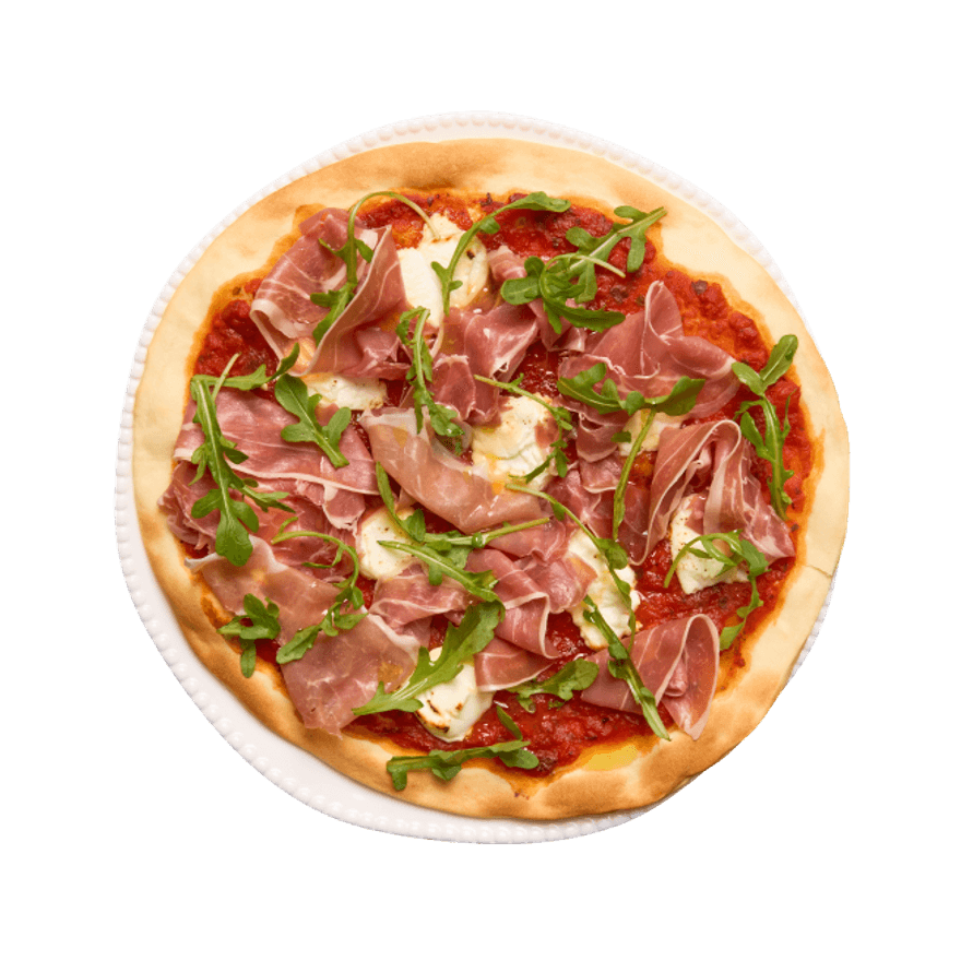 Parma ham, Goat's Cheese & Honey Pizza