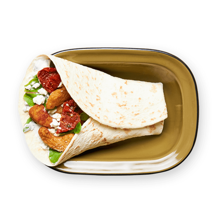 Wrap végé tzatziki & tomates séchées
