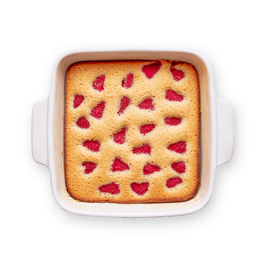 Financier à la framboise