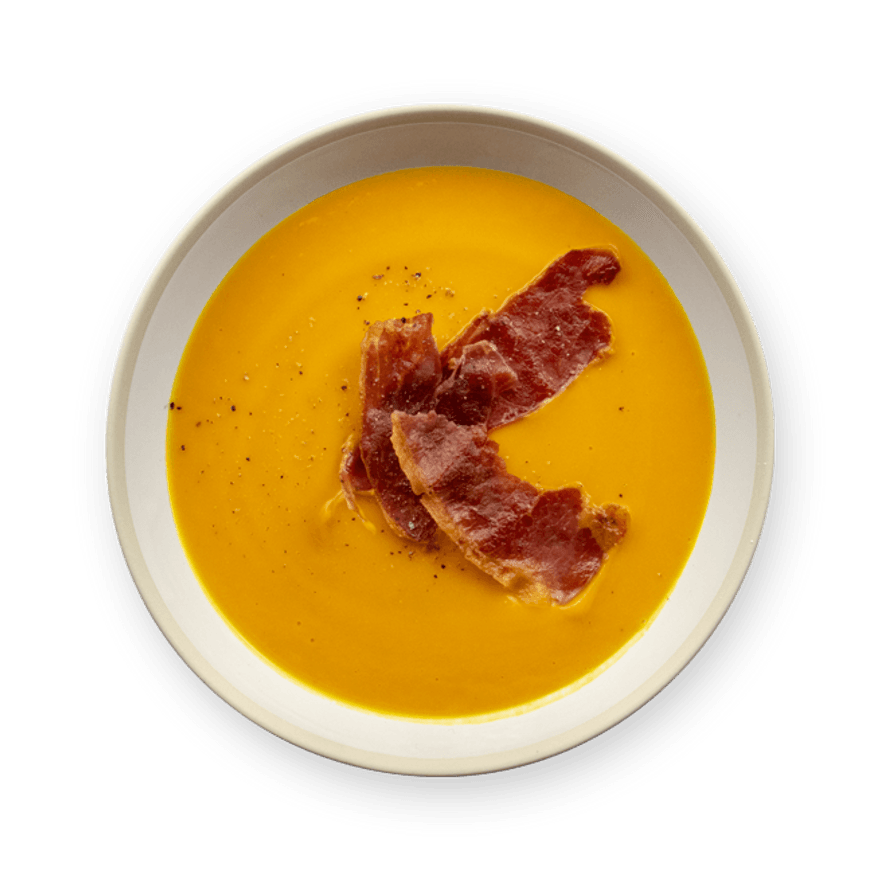 Soupe potimarron & jambon