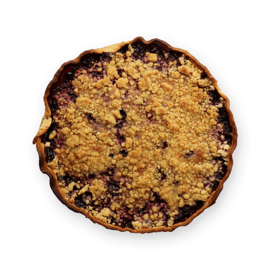 Tarte crumble aux fruits rouges