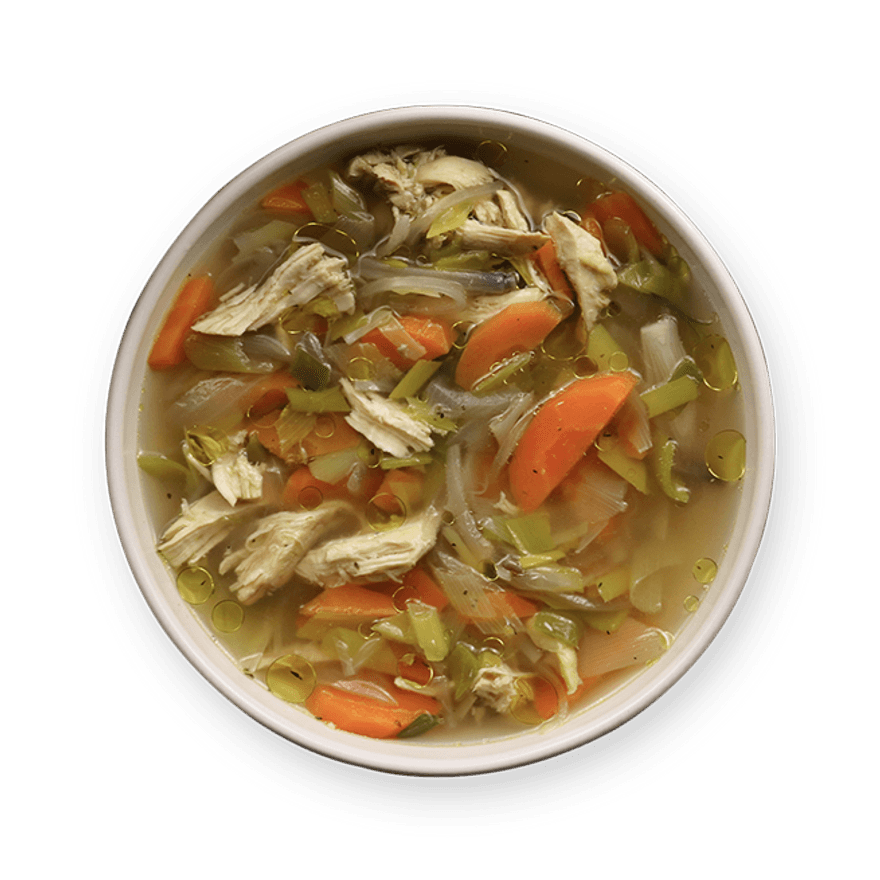 Soupe-repas au poulet et aux légumes