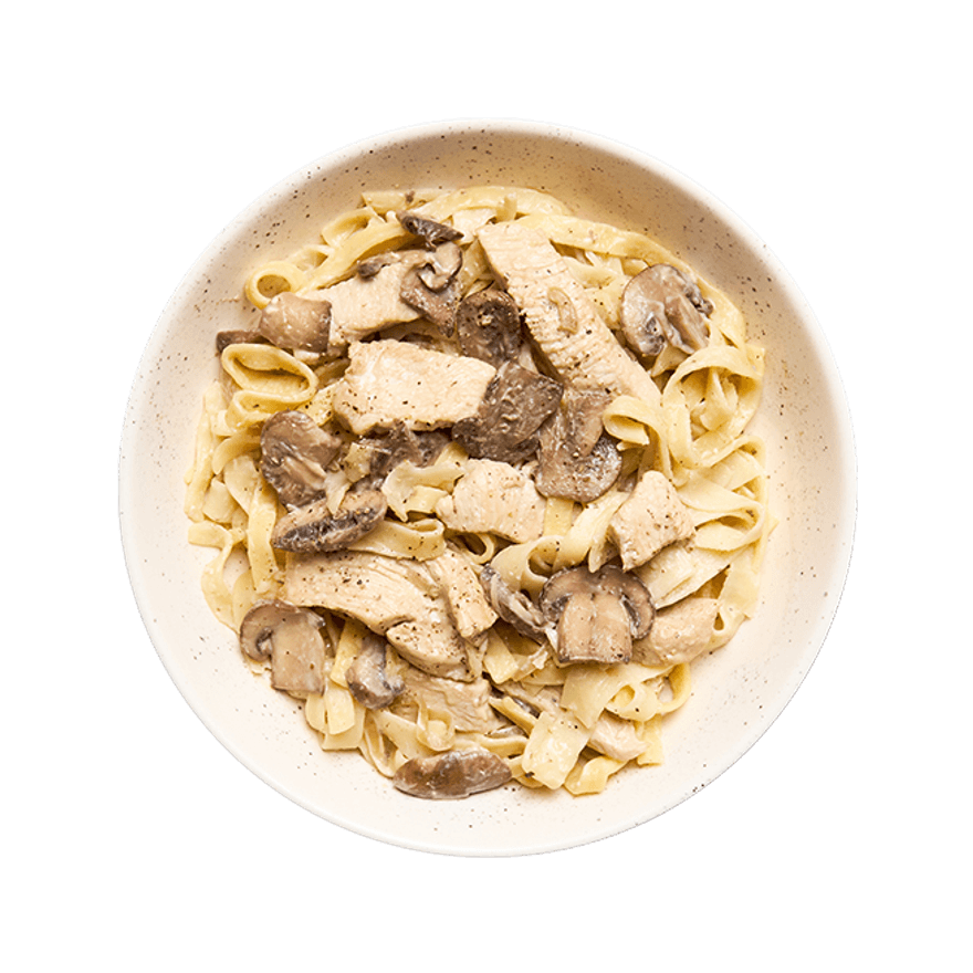 Dinde à la moutarde & tagliatelle