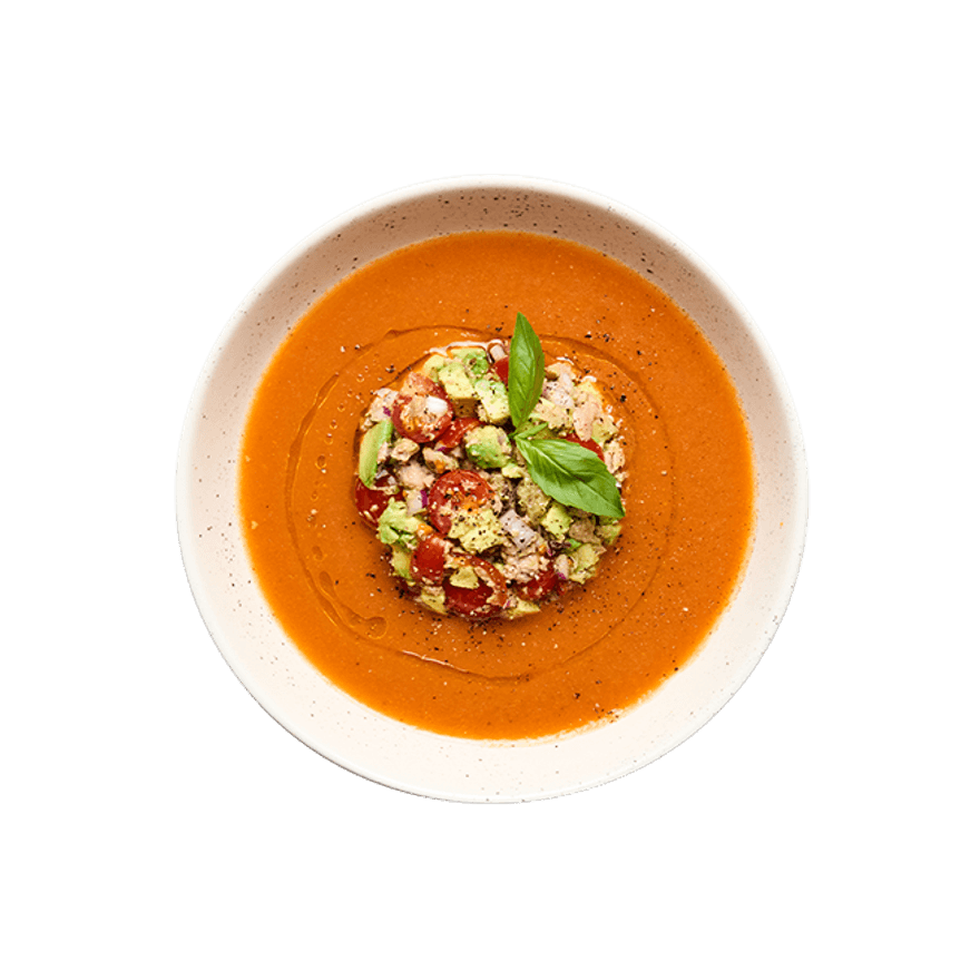 Tartare d'avocat & gazpacho
