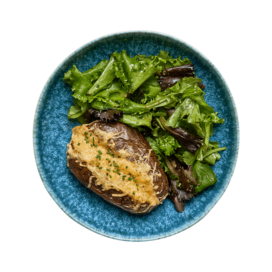 Pommes de terre au thon au air-fryer & salade