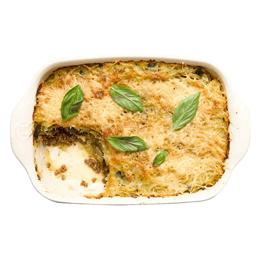 Parmentier de courgettes au bœuf