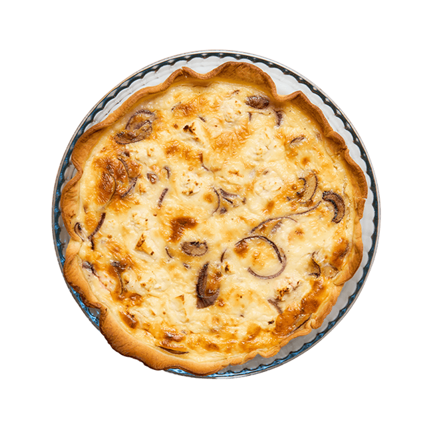 Quiche aux champignons, oignon & feta