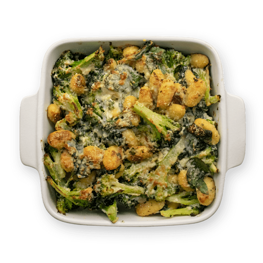 Gratin de gnocchis au brocoli