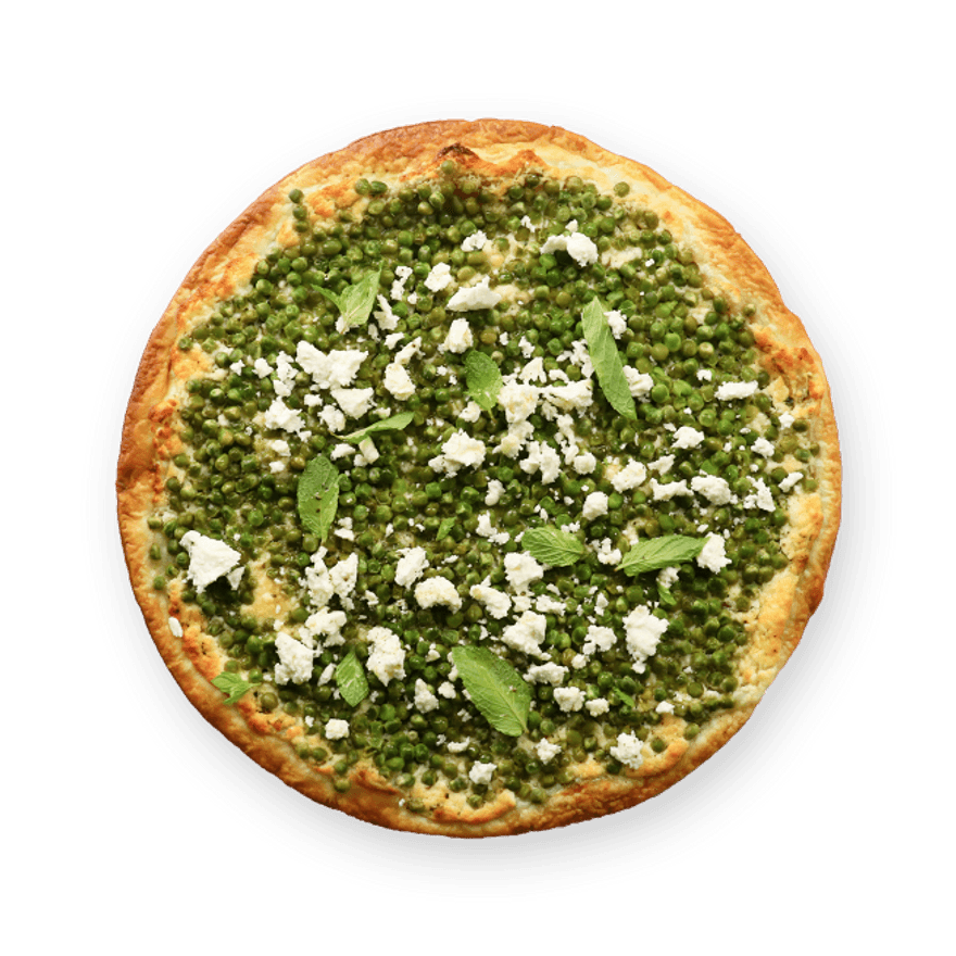 Tarte petits pois feta menthe