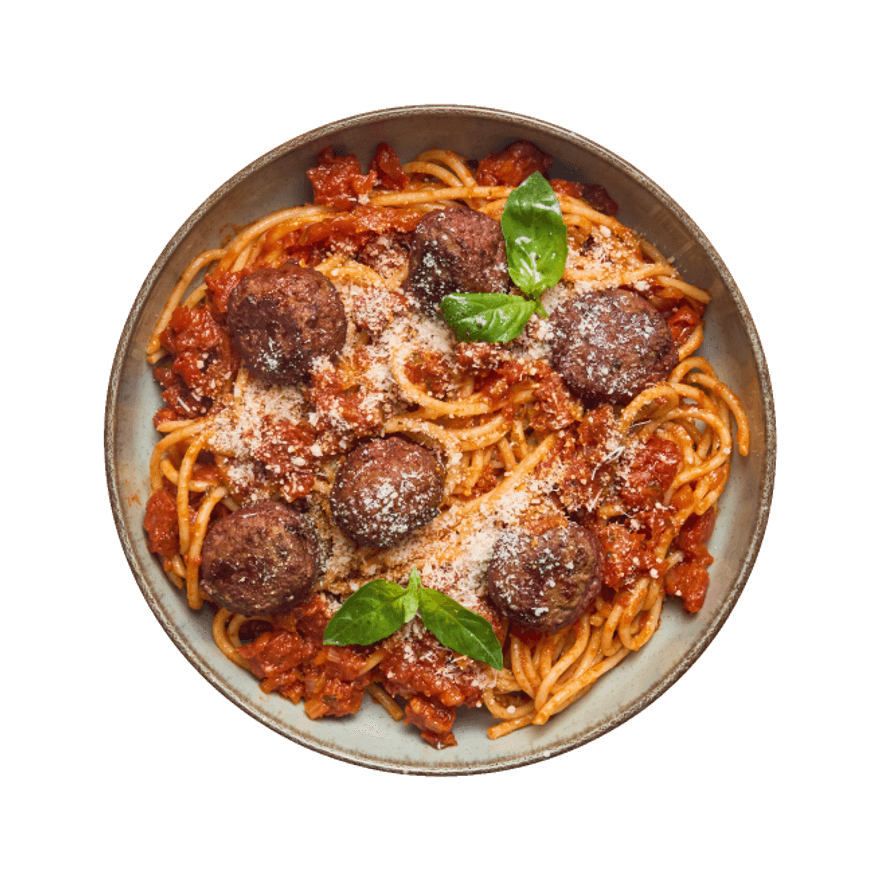 Spaghetti & boulettes à la bolognaise au chorizo