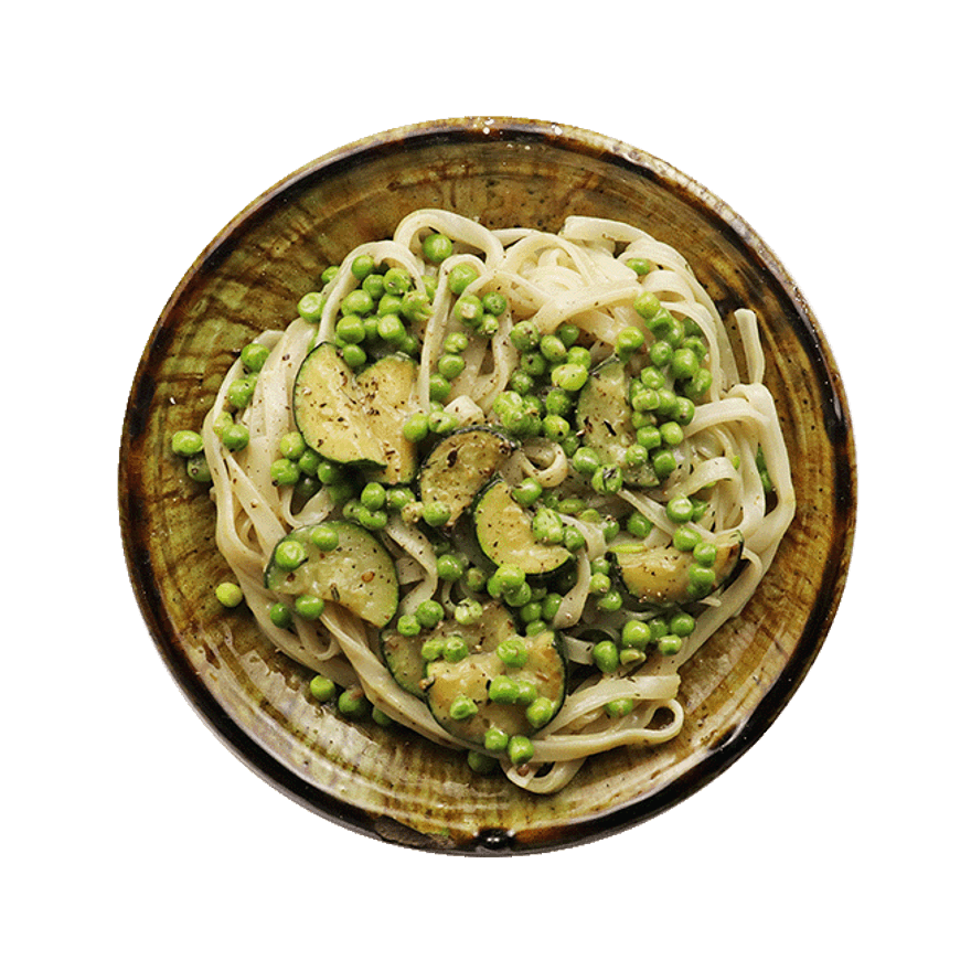 Zucchini & Pea Curry Noodles