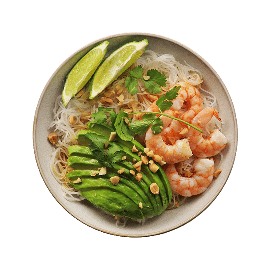 Bowl crevettes & avocat