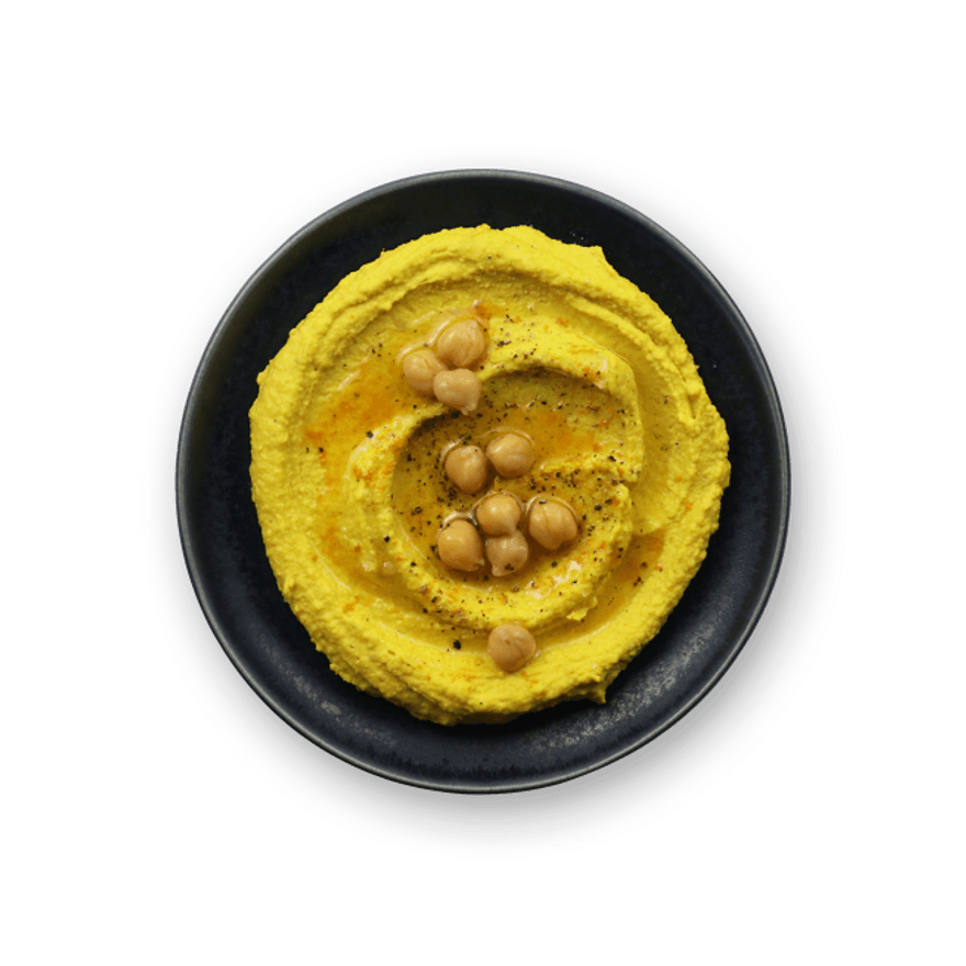 Houmous au curcuma