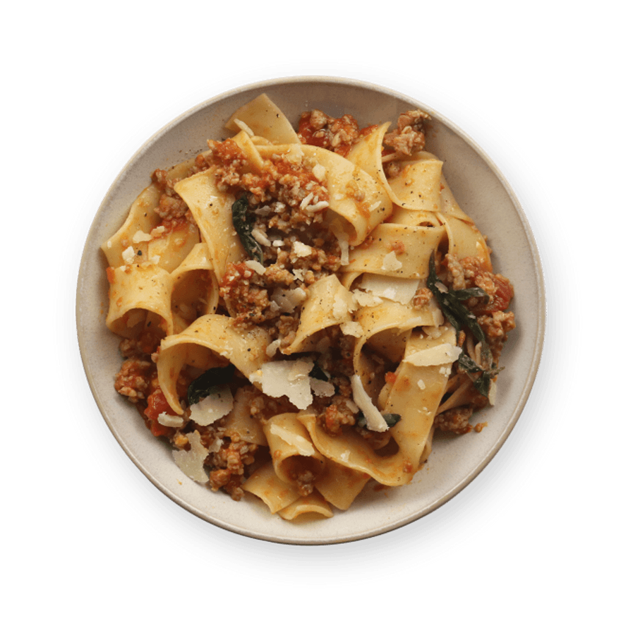Pappardelle sauce ragù