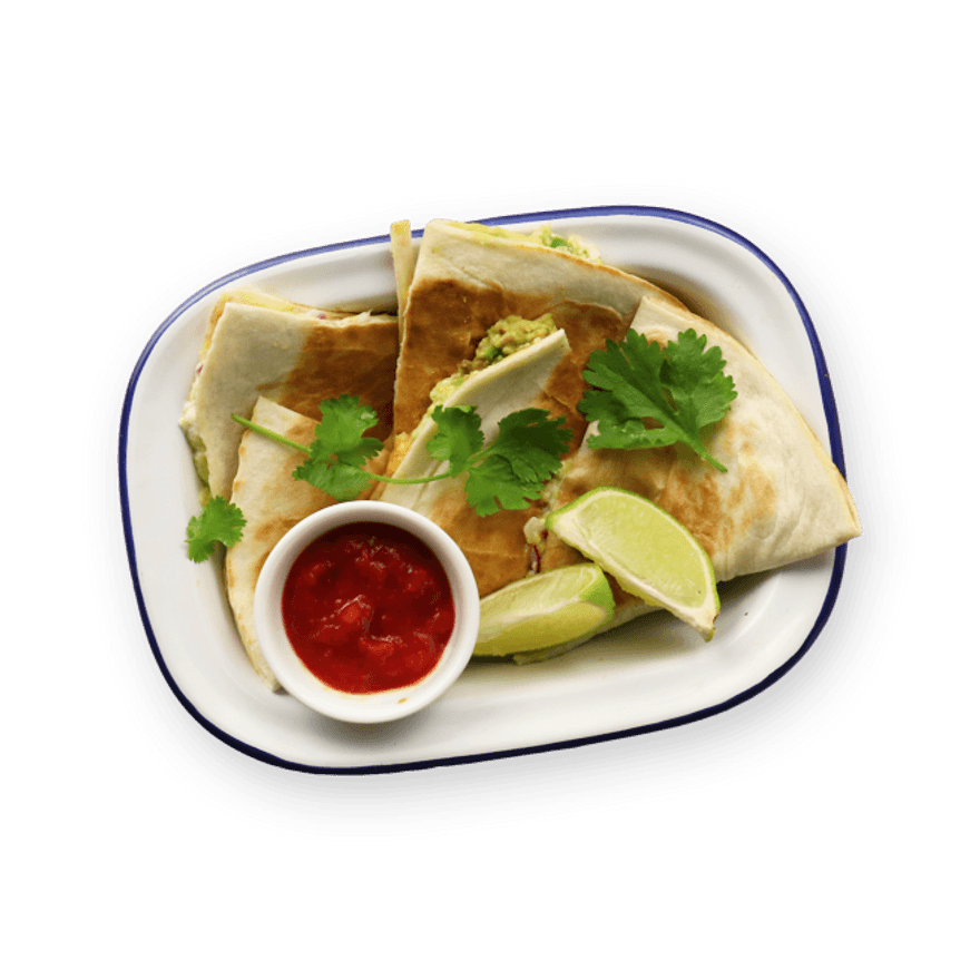 Quesadillas végé à l'avocat