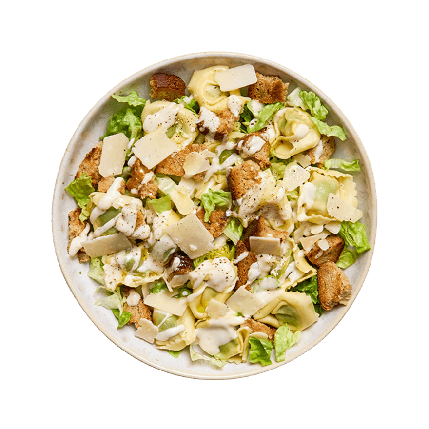 Salade façon césar aux tortellini