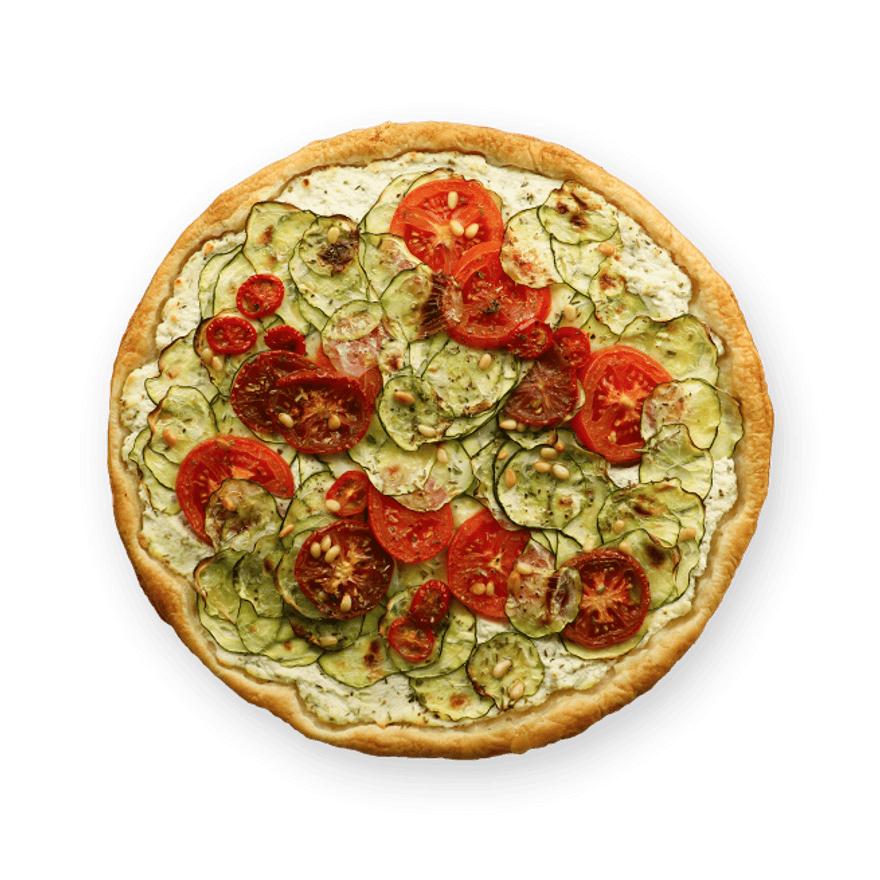 Tarte fine courgette tomate ricotta