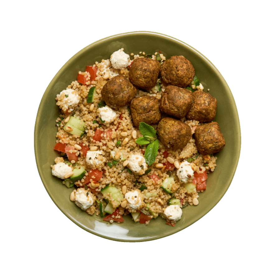 Bowl quinoa, falafels & Boursin
