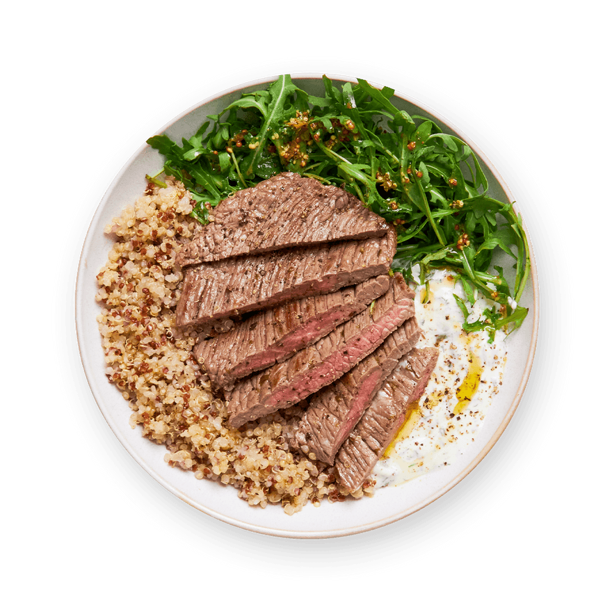 Steak, Quinoa & Tzatziki Bowl